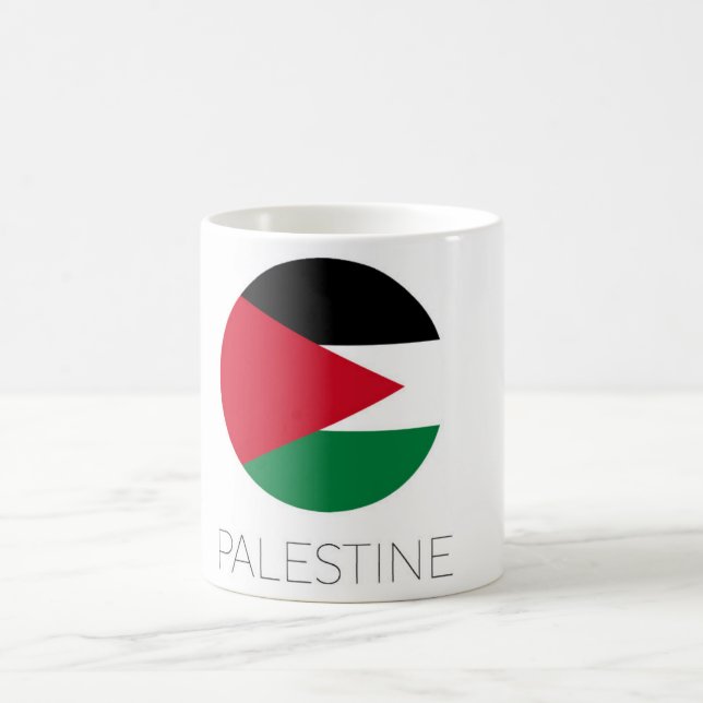 Taza De Café Palestine Flag Travel Mug (Centro)
