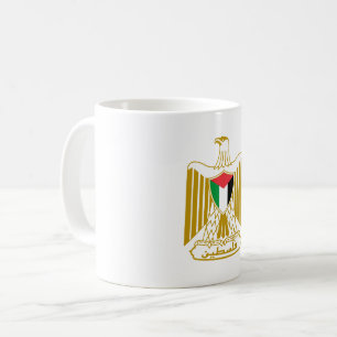 Taza De Café Palestine país escudo brazos símbolo emblema bande