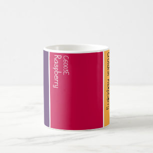 Taza De Café Paleta de pintura de frambuesa Chips de pintura