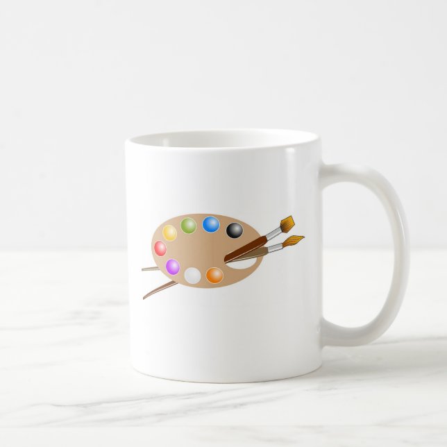 Taza De Café Paleta del artista (Derecha)