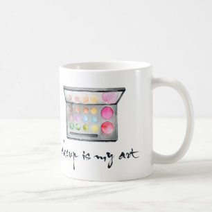Taza De Café Paleta del artista de maquillaje - el "maquillaje