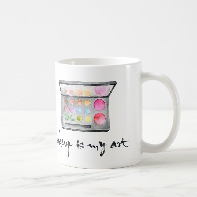 Taza De Café Paleta del artista de maquillaje - el "maquillaje (Derecha)