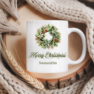 Taza De Café Paleta nórdica minimalista terrosa personalizada N