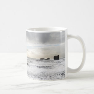 Taza De Café Pálido paisaje marino espumoso, Islandia