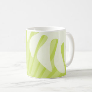 Taza De Café Palm Leaves Trio Lime Café Verde Mug