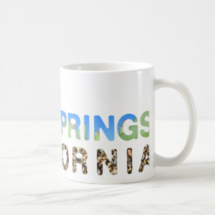 Taza De Café Palm Springs Blue & Green