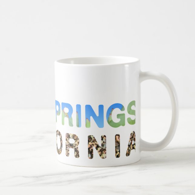 Taza De Café Palm Springs Blue & Green (Derecha)