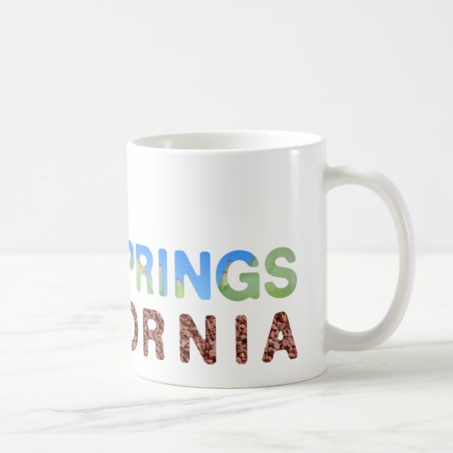 Taza De Café Palm Springs Blue & Green (Derecha)