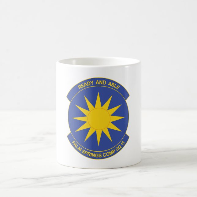 Taza De Café Palm Springs Comp Sq 11 Mug (Centro)