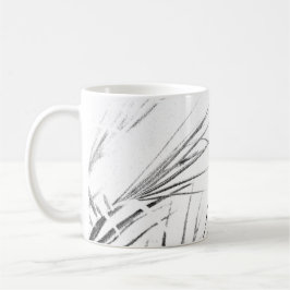 Taza De Café Palm Tree Deja Esbozo Minimalismo