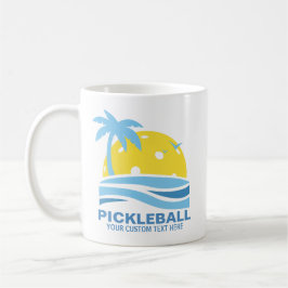 Taza De Café Palm Tree Tropical De Baloncesto Salto Personaliza