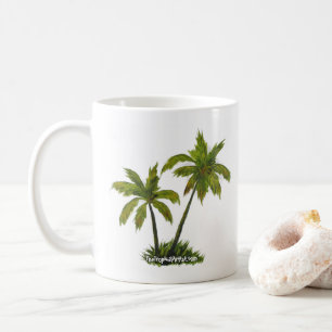 Taza De Café Palm Trees Tropicales Café Mug