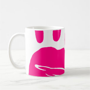 Taza De Café Palma de arte de pintura rosada con impresión manu