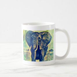 Taza De Café Palmas elefantes