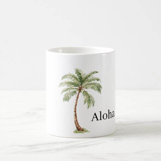 Taza De Café Palmera Aloha (Centro)