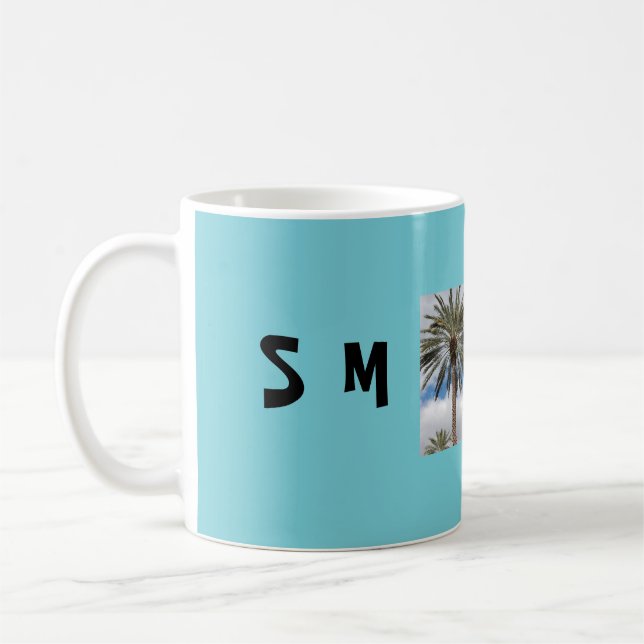 Taza De Café Palmera de la sonrisa (Izquierda)
