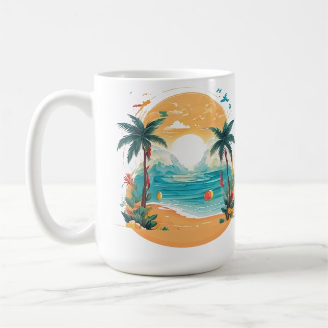 Taza De Café palmera de Sun Beach (Izquierda)