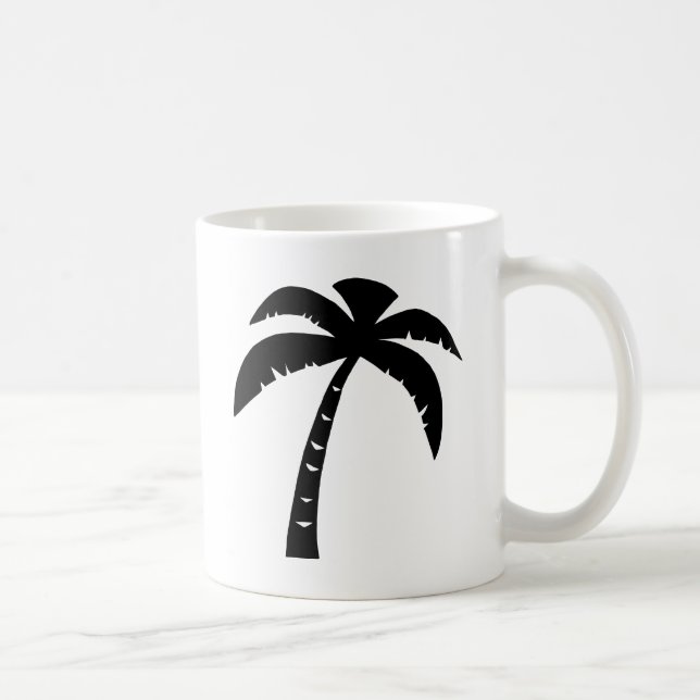Taza De Café Palmera negra (Derecha)