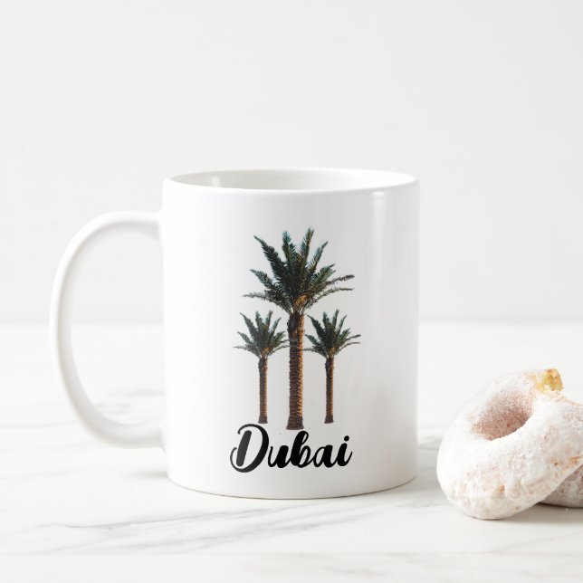 Taza De Café Palmera Personalizada (Con donut)