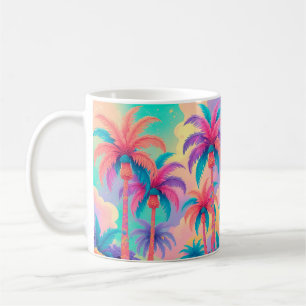 Taza De Café Palmeras de colores