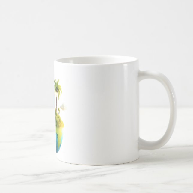 Taza De Café Palmeras de la Tierra Mug (Derecha)