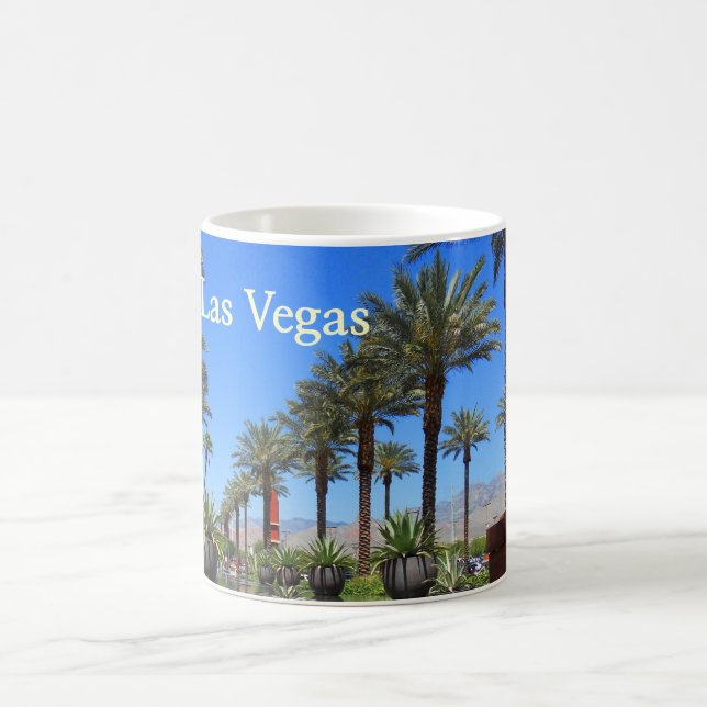 Taza De Café Palmeras de Las Vegas en la roca roja