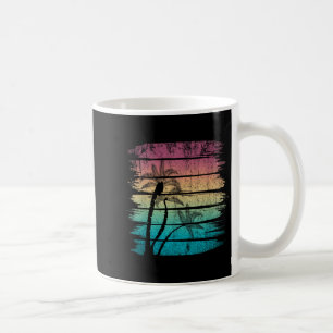 Taza De Café Palmeras Retro Tropical Verano Vacaciones Tropical