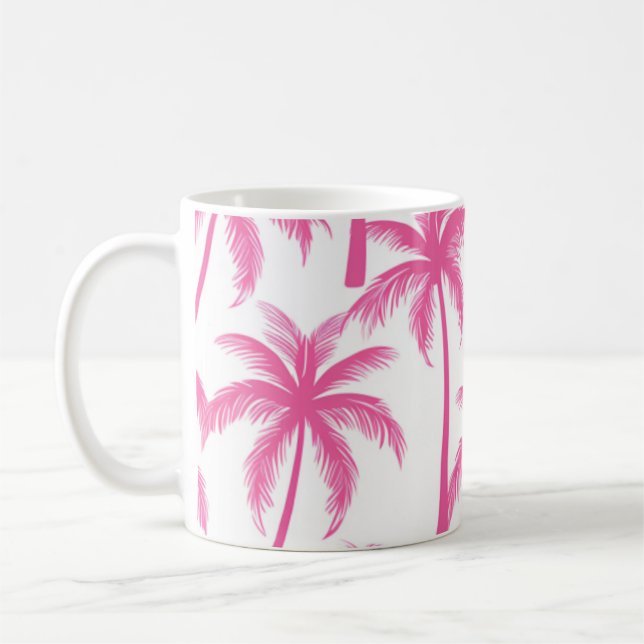 Taza De Café Palmeras rosas (Izquierda)