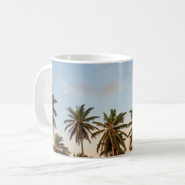 Taza De Café Palmeras Tropicales (Anverso izquierdo)