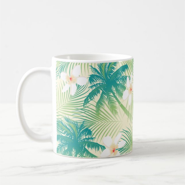 Taza De Café Palmeras tropicales de verano (Izquierda)