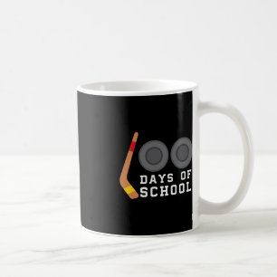 Taza De Café Palo De Hockey 100 Días De Maestra Escolar