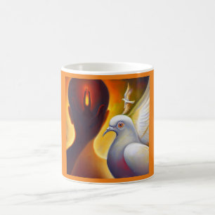 Taza De Café Paloma animal espiritual 4