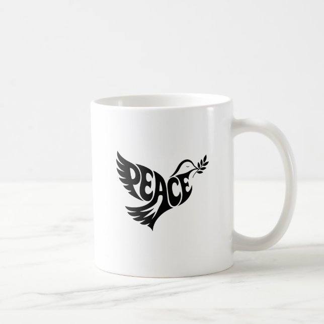 Taza De Café Paloma de la Paz (Derecha)