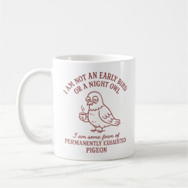 Taza De Café paloma exhausta