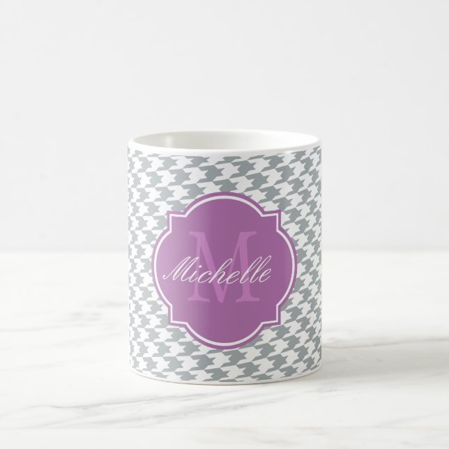 Taza De Café Paloma Houndstoth Monogram Mug (Centro)