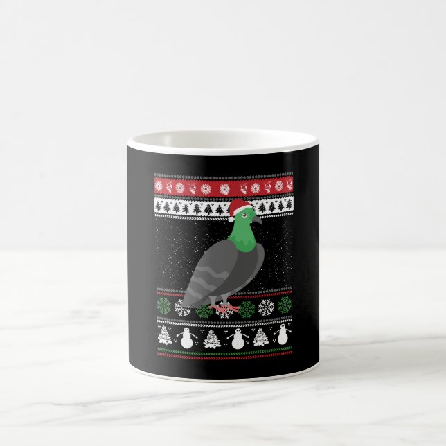 Taza De Café Paloma - Paloma de Navidad Fea Navidad (Centro)