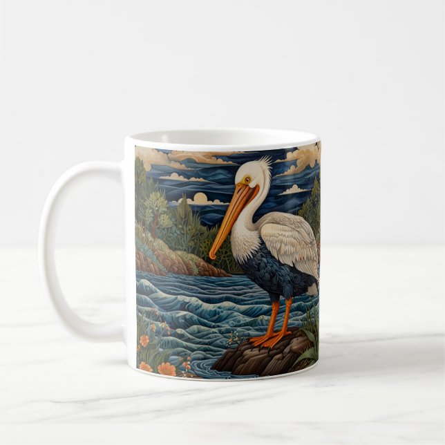 Taza De Café Palomino de gaviota de mar blanco (Izquierda)