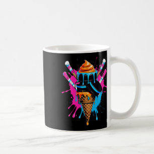Taza De Café Palos de Hockey Helado con Salpicaduras de Chocola