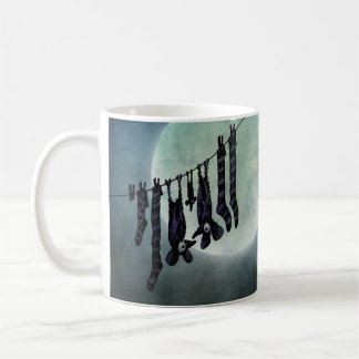 Taza De Café Palos divertidos de la noche de la Luna Llena en
