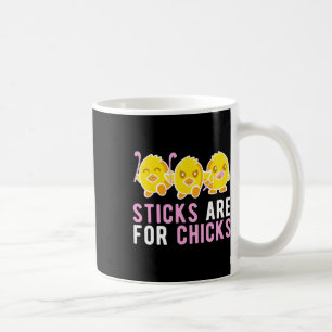 Taza De Café Palos Para Chicas Jugadora De Hockey Sobre Césped 