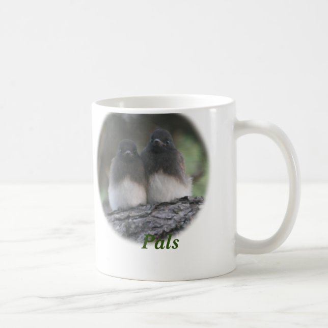 Taza De Café Pals de los pájaros de Phoebe (Derecha)