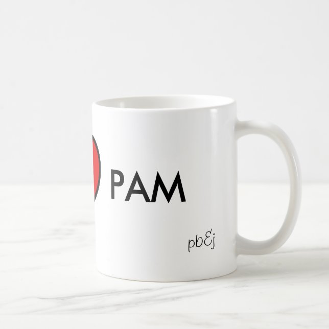 TAZA DE CAFÉ PAM I <3 (Derecha)