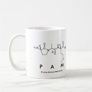 Taza De Café Pam peptide nombre mug