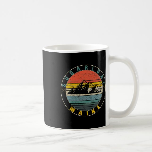 Taza De Café Pan De Azúcar Maine Esquí Snowboard Ski W (Derecha)