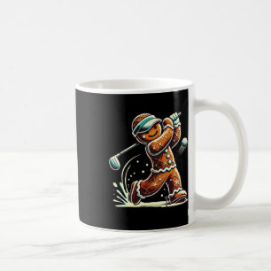 Taza De Café Pan de jengibre jugando golf pelota Navidad amante