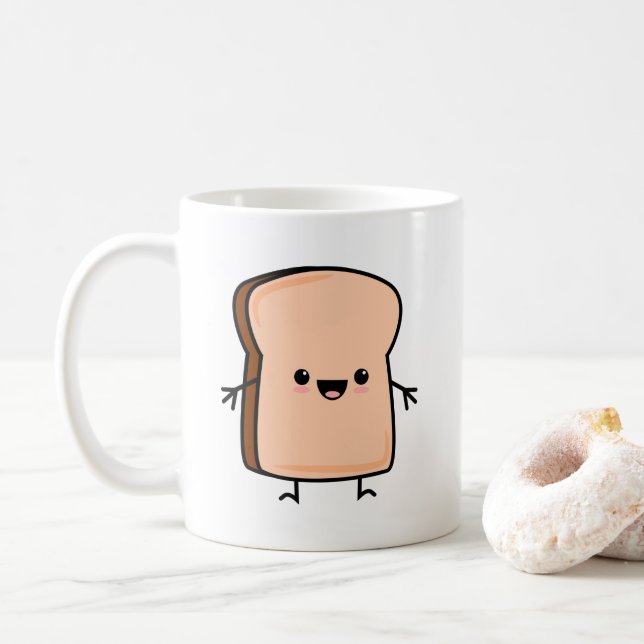 Taza De Café Pan de tostada banal (Con donut)