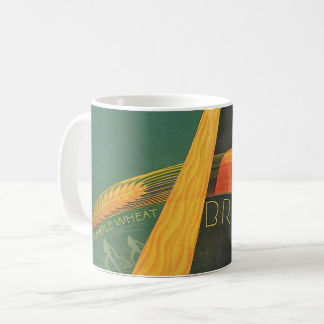 Taza De Café Pan De Trigo Entero Vintage (Anverso izquierdo)