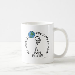 Taza De Café Pan Flute - El mundo gira