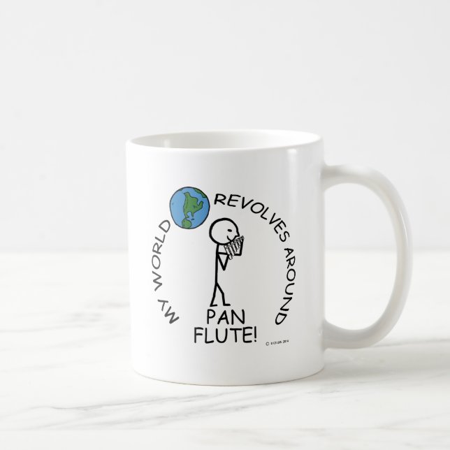 Taza De Café Pan Flute - El mundo gira (Derecha)