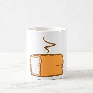 Taza De Café Pan Fresco Horneado Panadería Cálida